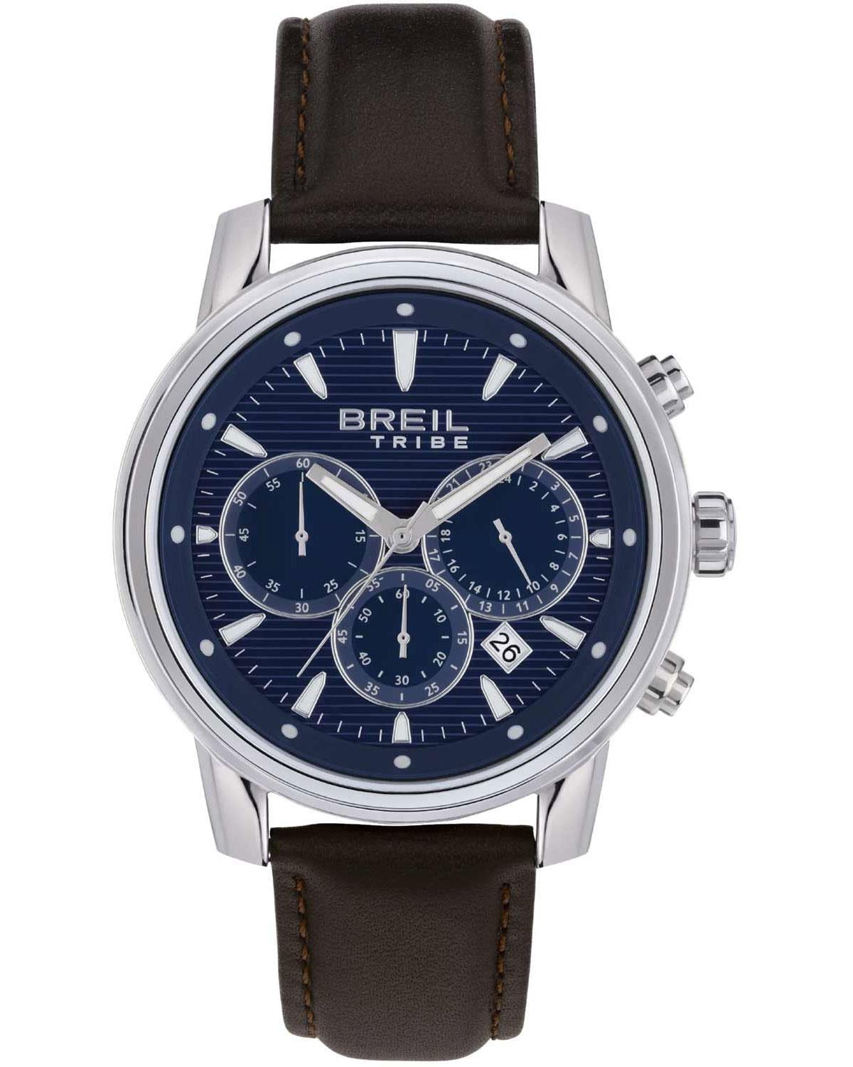 Ρολόι BREIL Tribe Caliber Chronograph Brown Leather Strap