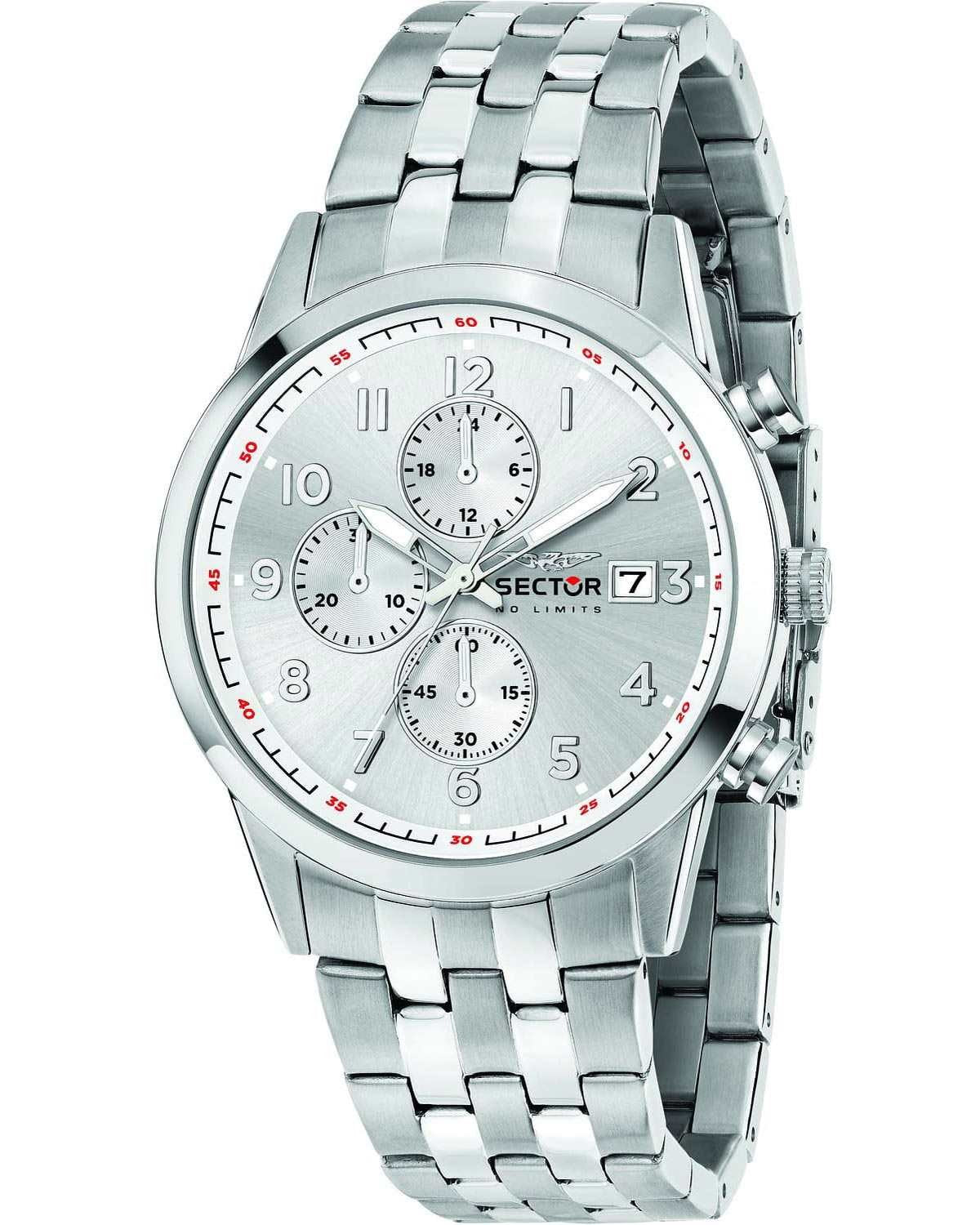 Ρολόι SECTOR 660 Chronograph Silver Stainless Steel Bracelet
