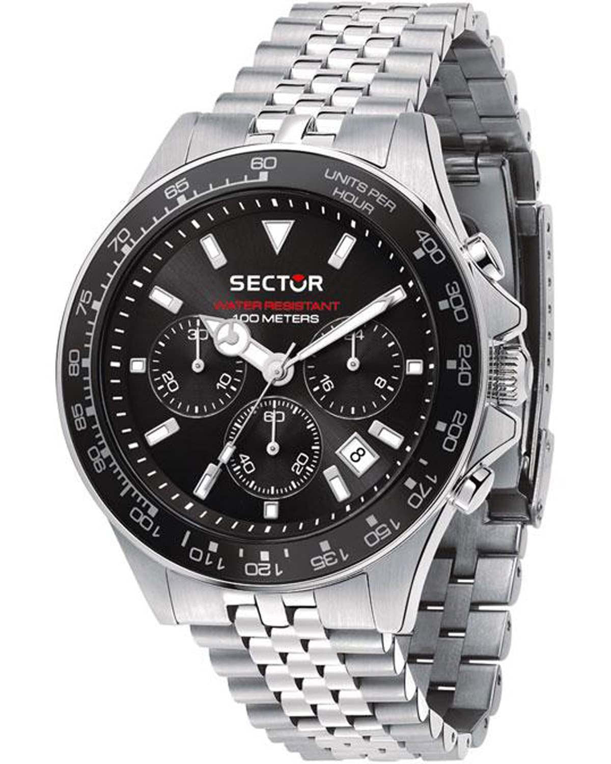 Ρολόι SECTOR 230 Chronograph Silver Stainless Steel Bracelet