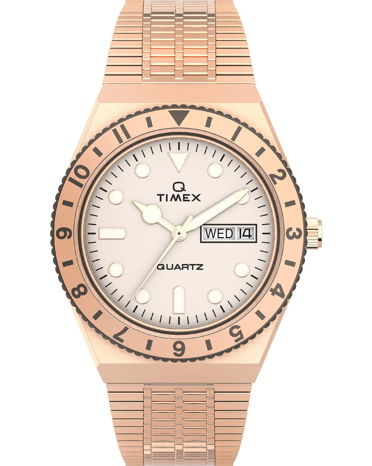Ρολόι TIMEX Q Reissue Rose Gold Stainless Steel Bracelet