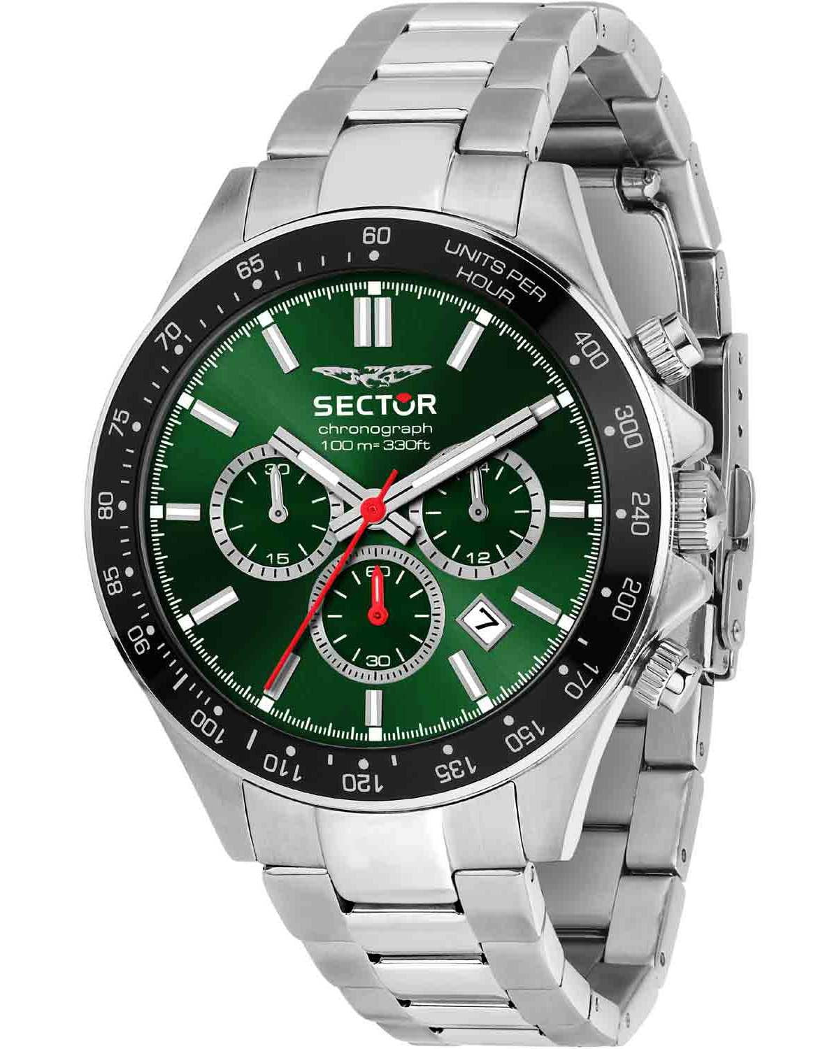 Ρολόι SECTOR 230 Chronograph Silver Stainless Steel Bracelet