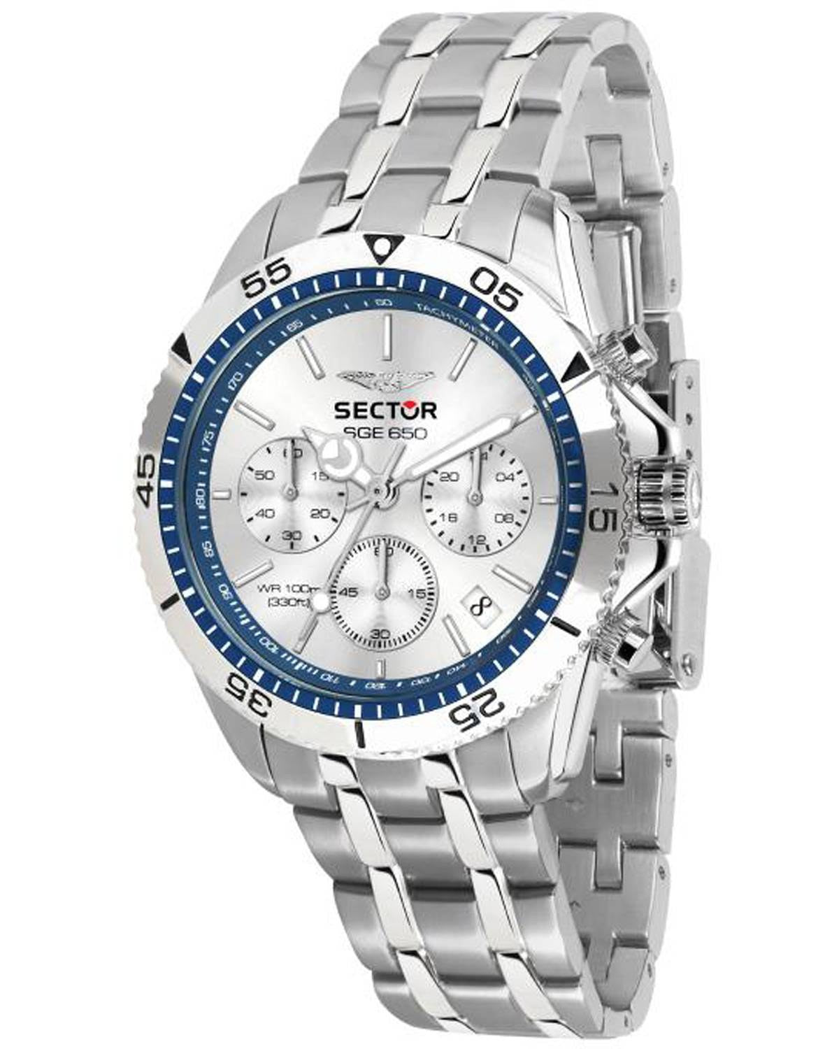 Ρολόι SECTOR SGE 650 Chronograph Silver Stainless Steel Bracelet