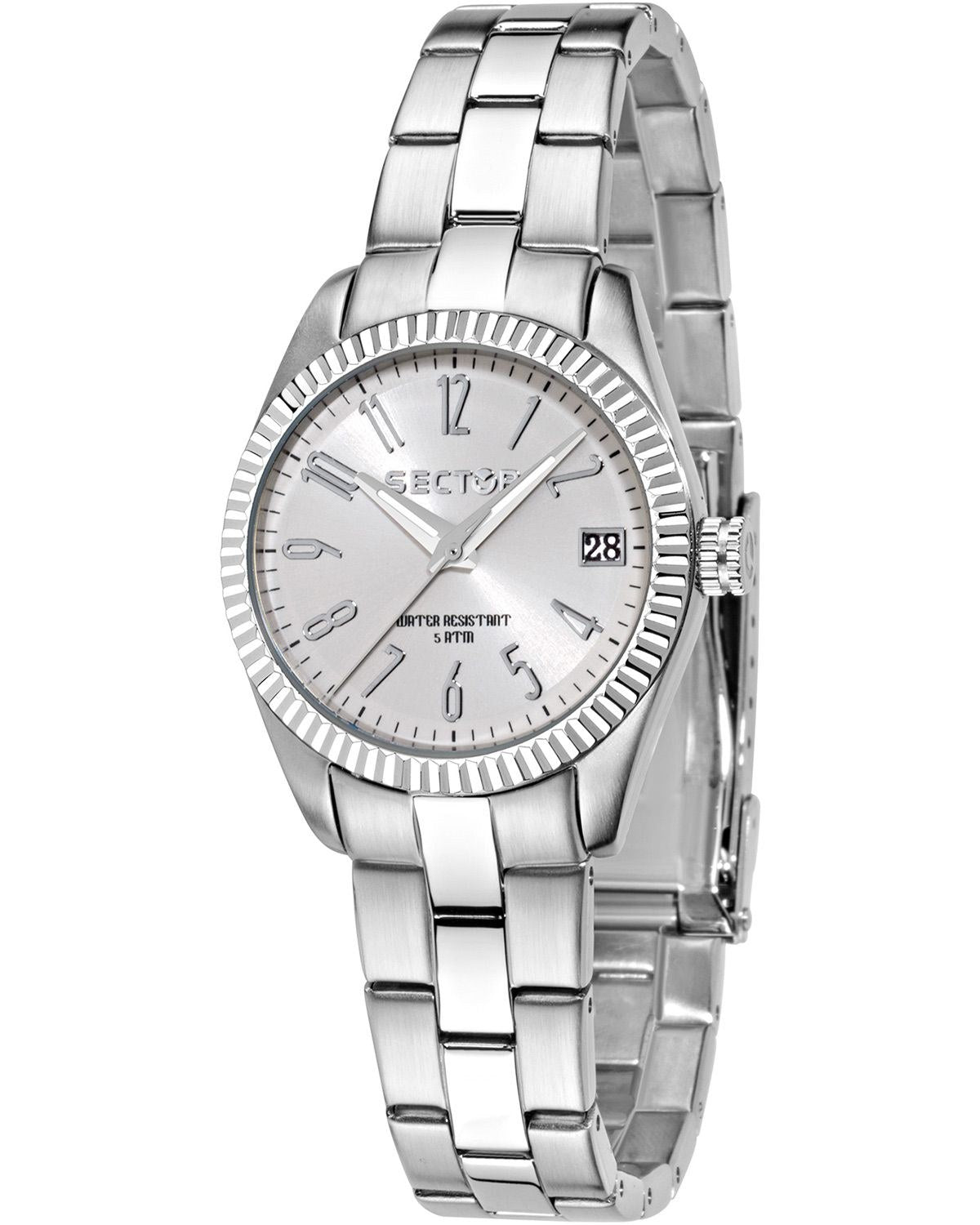 SECTOR 240 Silver Stainless Steel Bracelet
