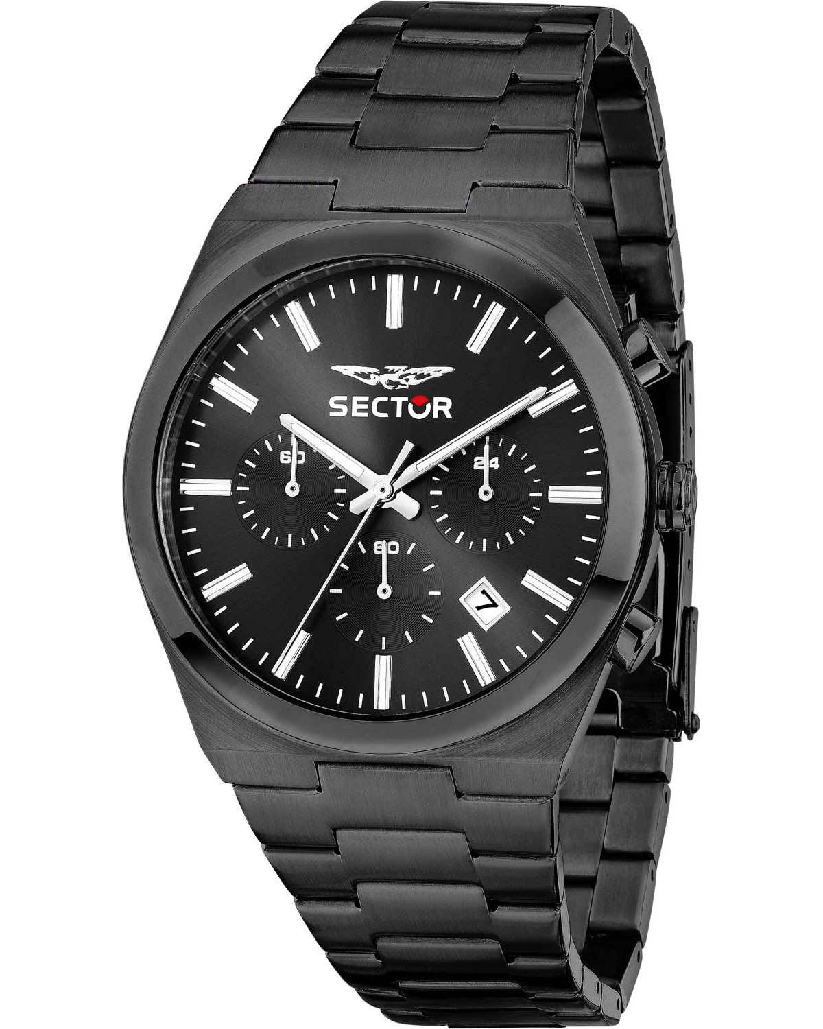Ρολόι SECTOR C300 Chronograph Black Stainless Steel Bracelet