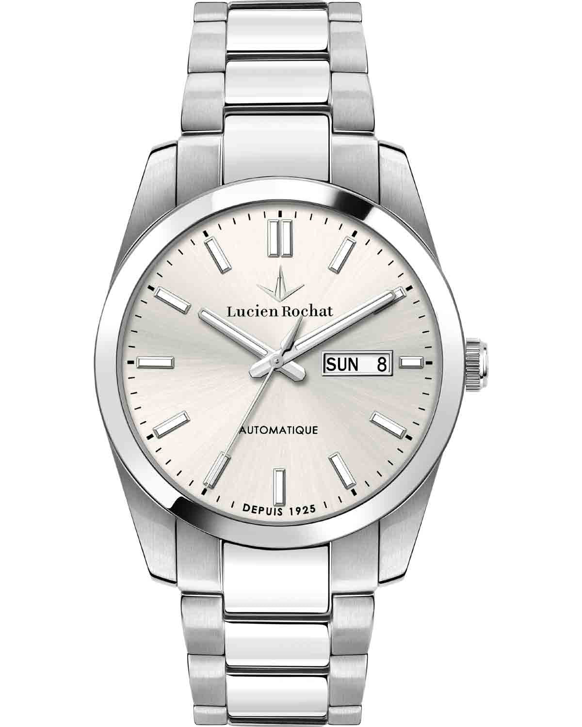 LUCIEN ROCHAT Leman Automatic Silver Stainless Steel Bracelet