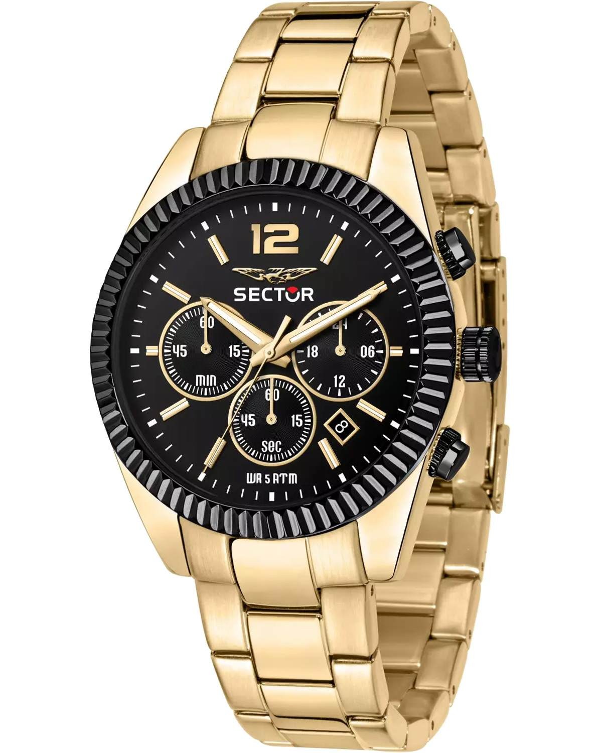 Ρολόι SECTOR 240 Chronograph Gold Stainless Steel Bracelet