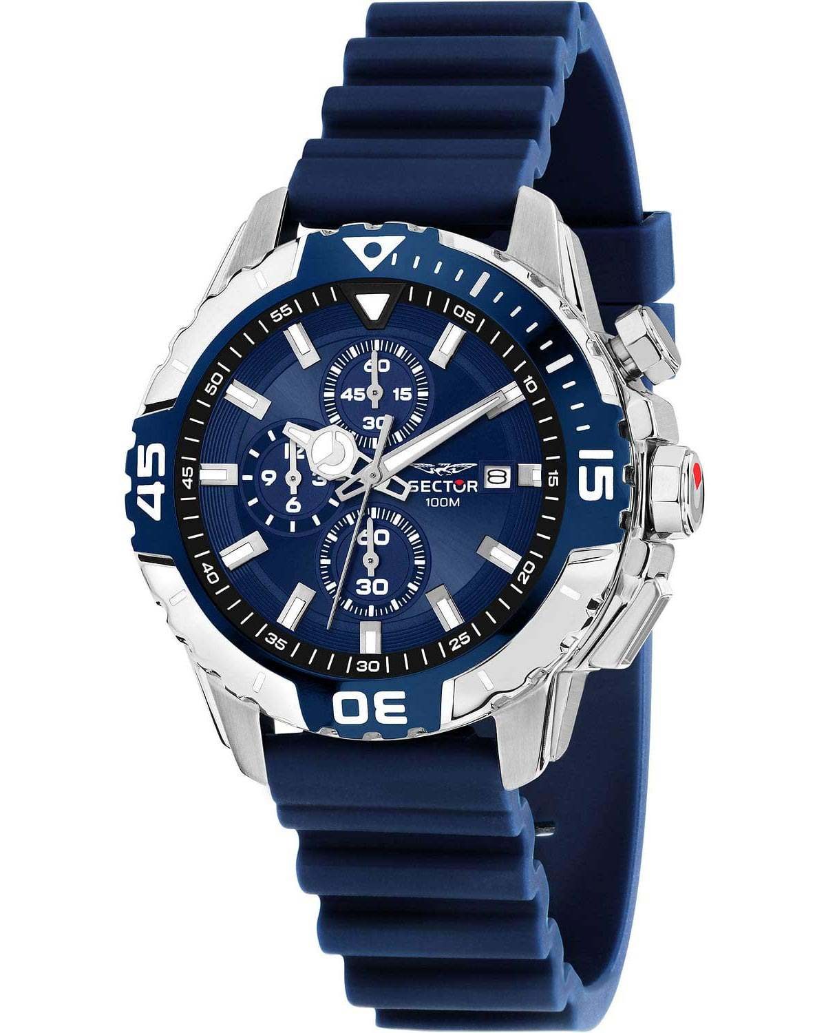 Ρολόι SECTOR Legend Chronograph Blue Plastic Strap