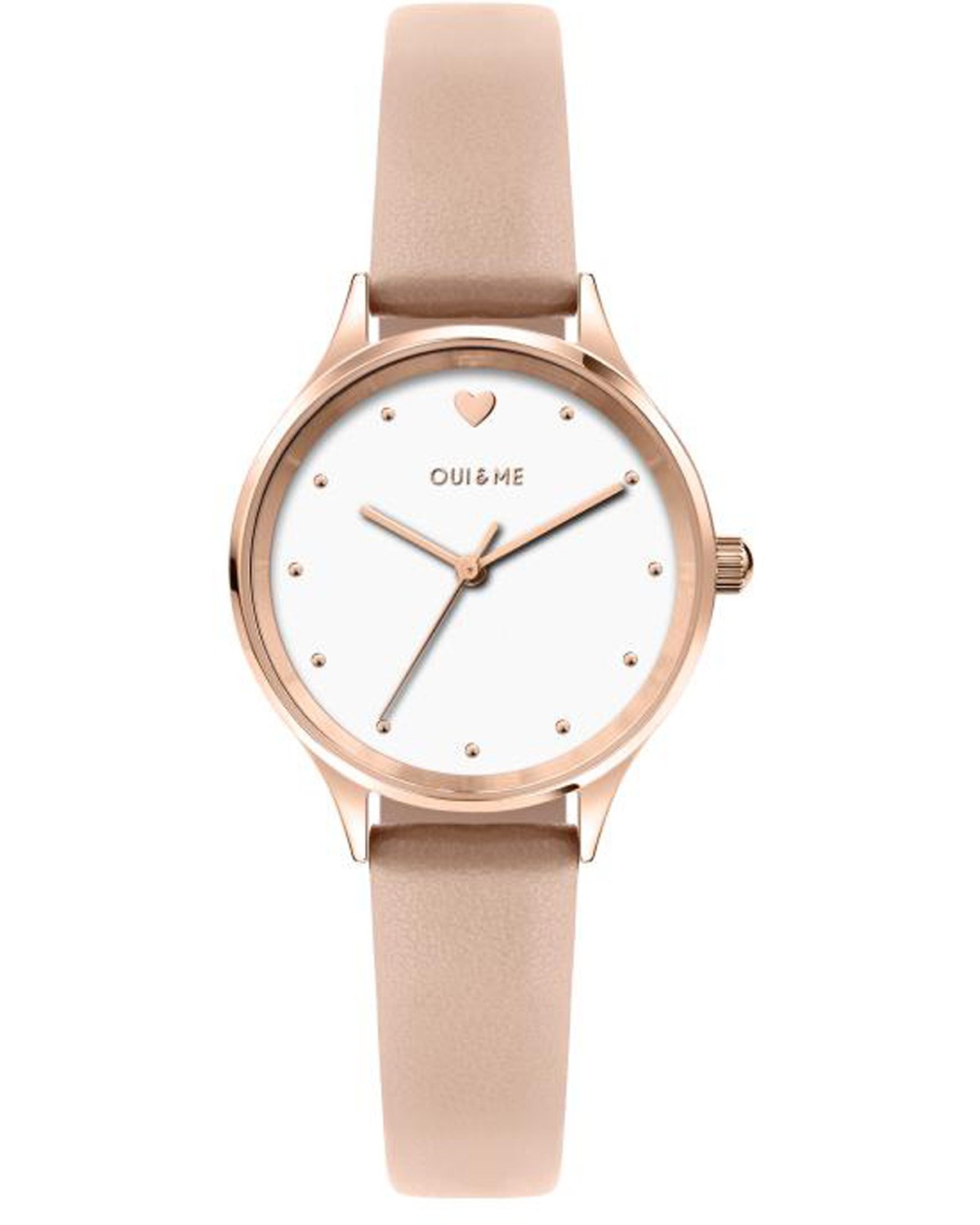 OUI&ME Bichette Pink Leather Strap