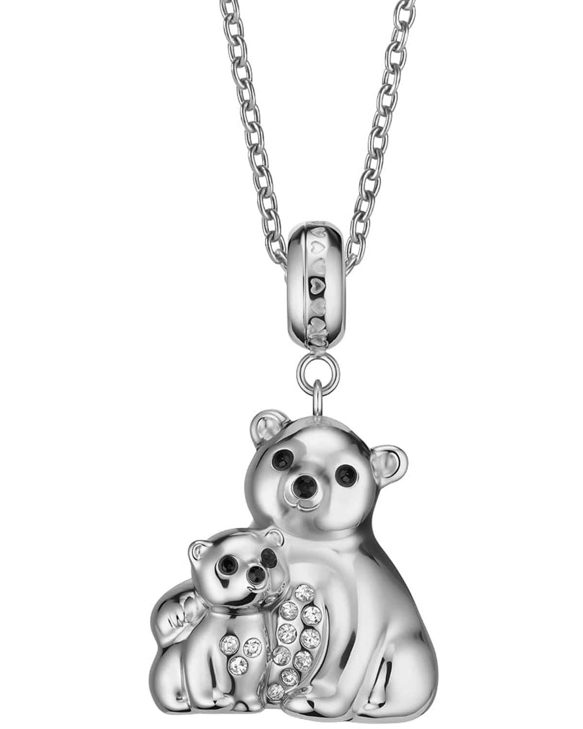 Κολιέ BERING Polar Animals "Polar Bear Mom silver"