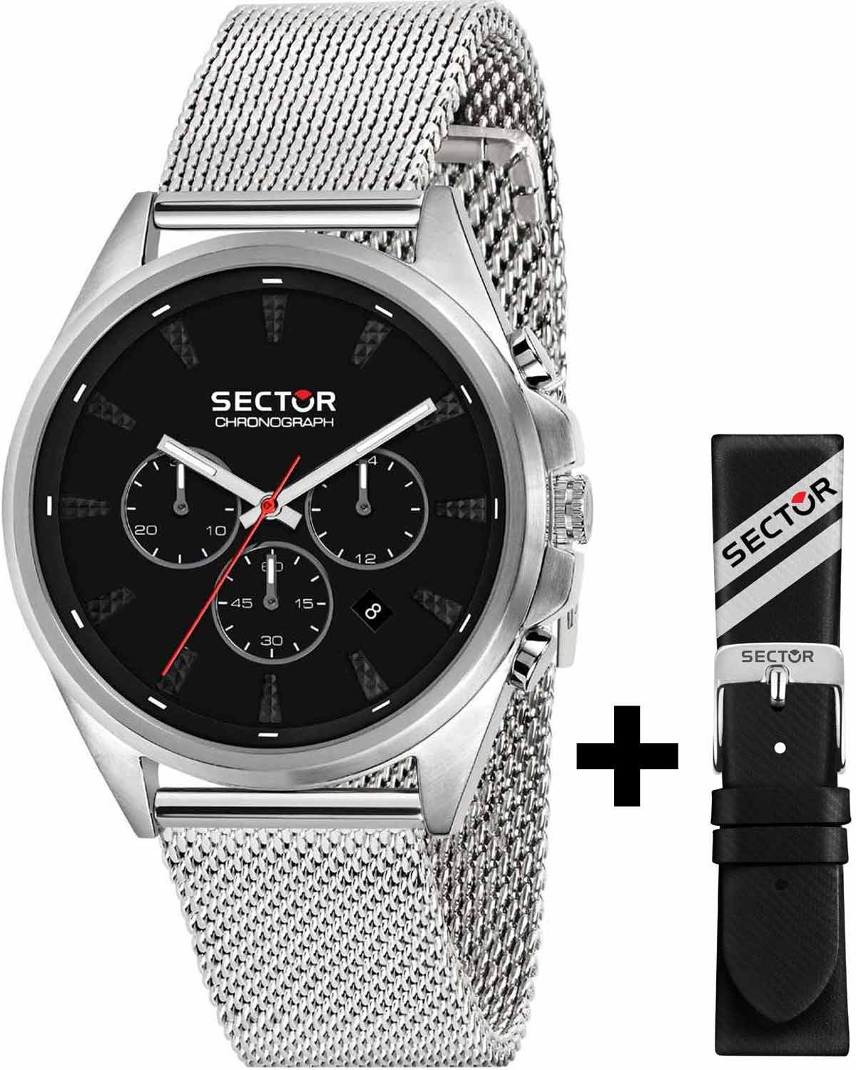 Ρολόι SECTOR 280 Chronograph Silver Stainless Steel Bracelet