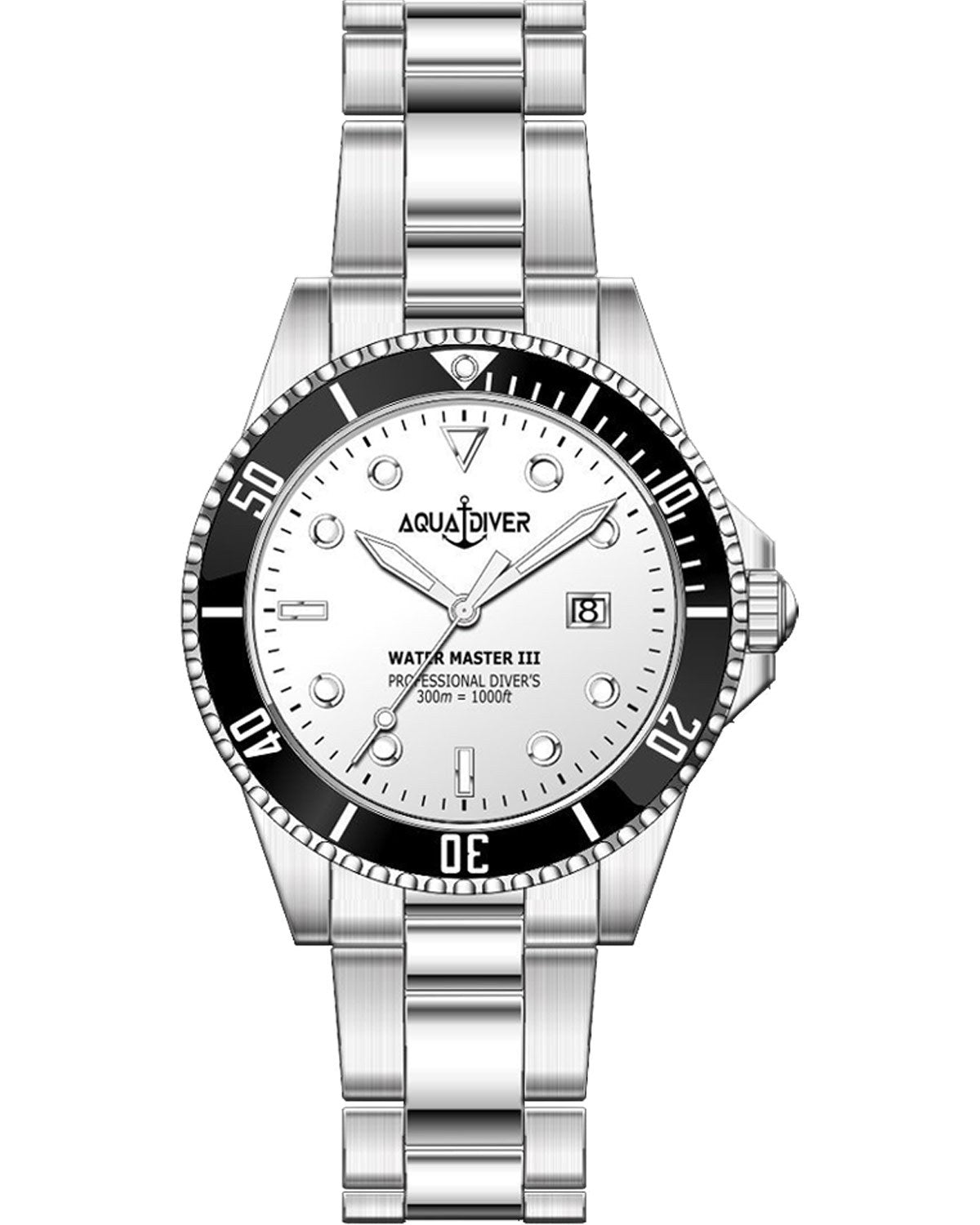 Ρολόι AQUADIVER Water Master III Silver Stainless Steel Bracelet