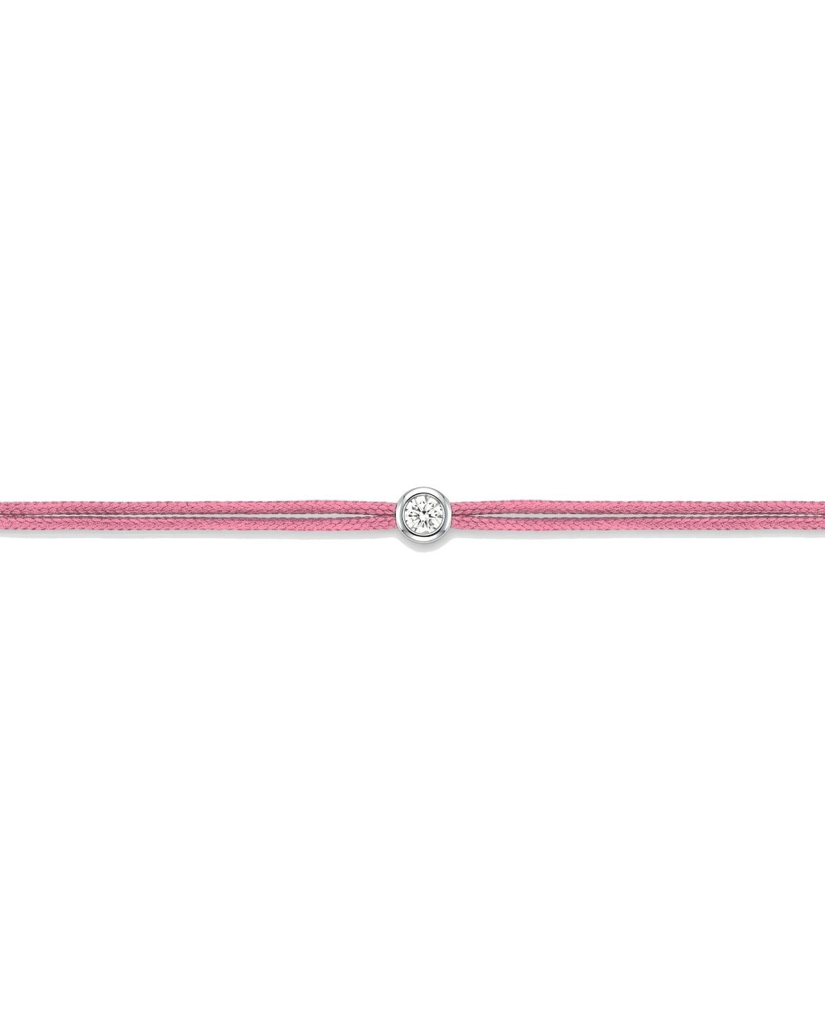 Βραχιόλι ροζ με διαμάντι Lab grown 0.10ct της LOVELAB