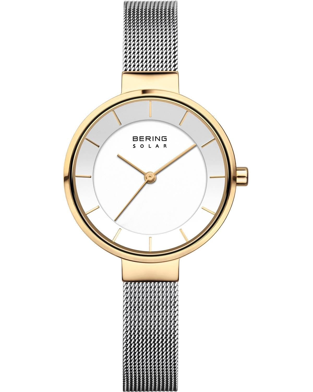 BERING Solar Grey Stainless Steel Bracelet