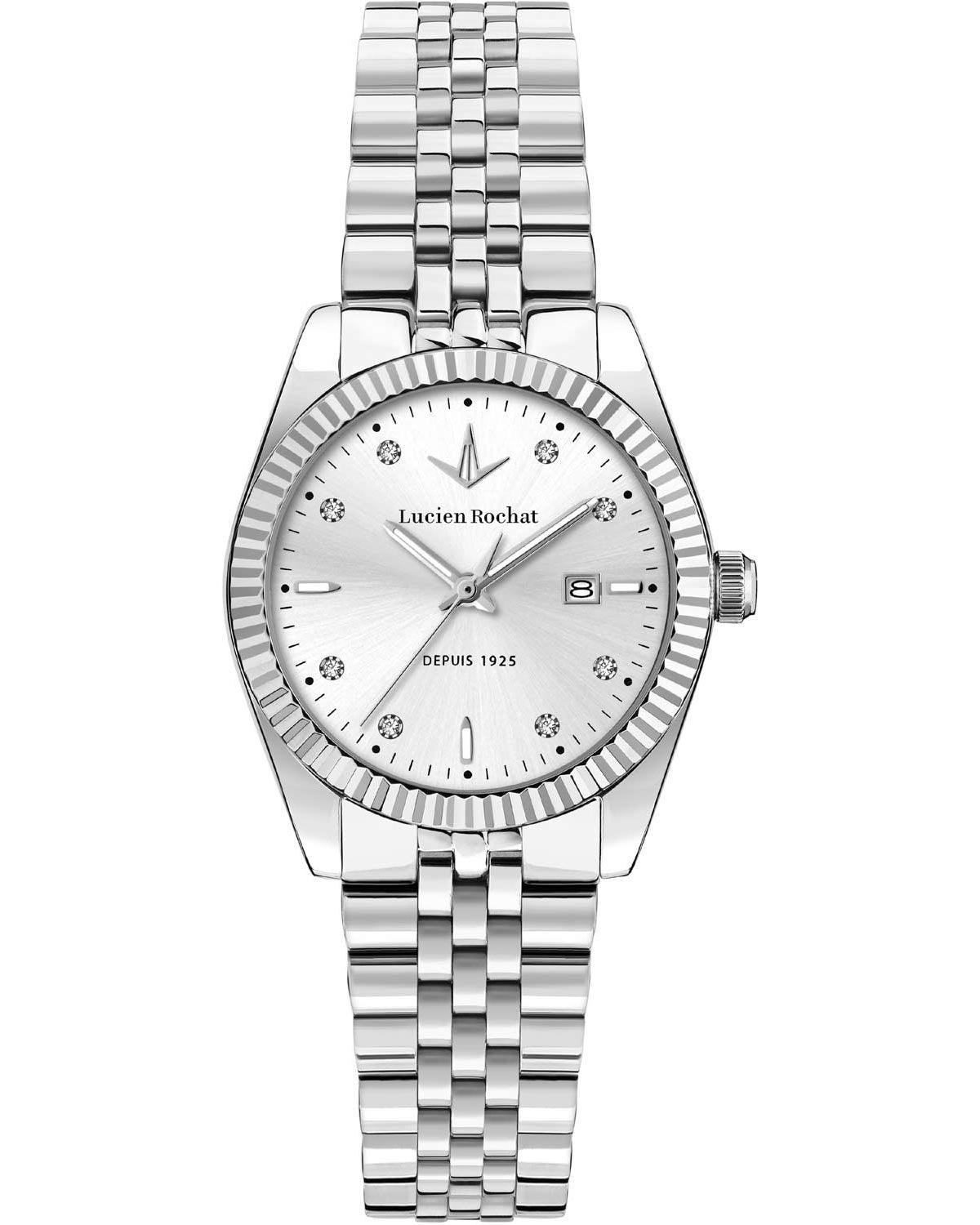 Ρολόι LUCIEN ROCHAT Bienne Diamonds Silver Stainless Steel Bracelet