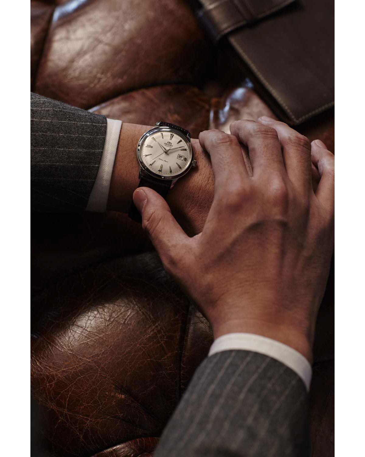 Ρολόι ORIENT Classic Automatic Black Leather Strap