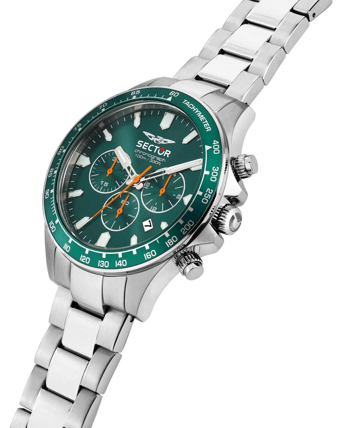 Ρολόι SECTOR 230 Chronograph Silver Stainless Steel Bracelet