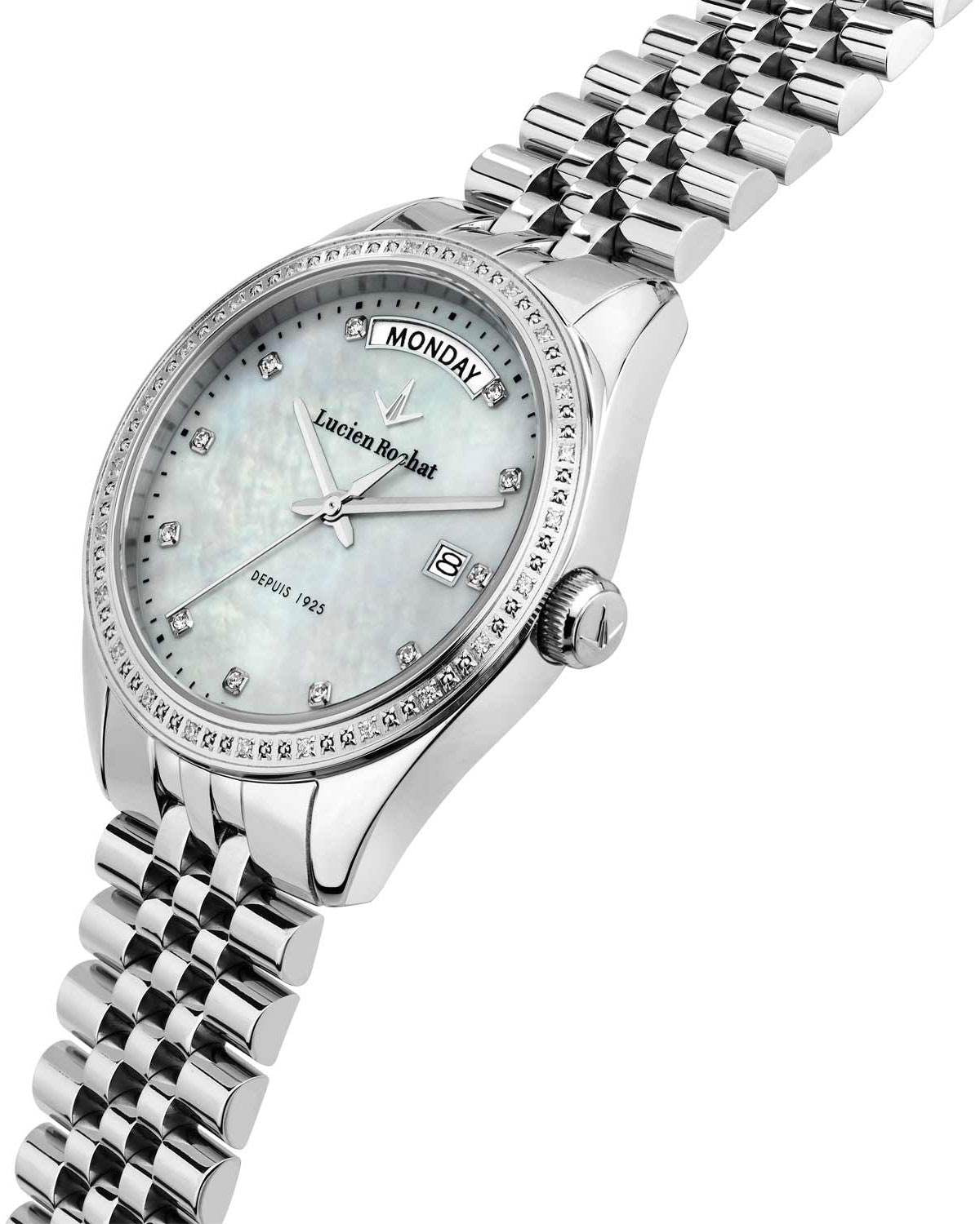 Ρολόι LUCIEN ROCHAT Madame Diamonds Silver Stainless Steel Bracelet