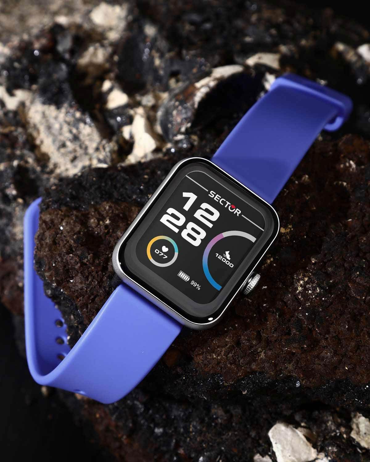 Ρολόι SECTOR S-08 Smartwatch Pervinca Purple Silicone Strap
