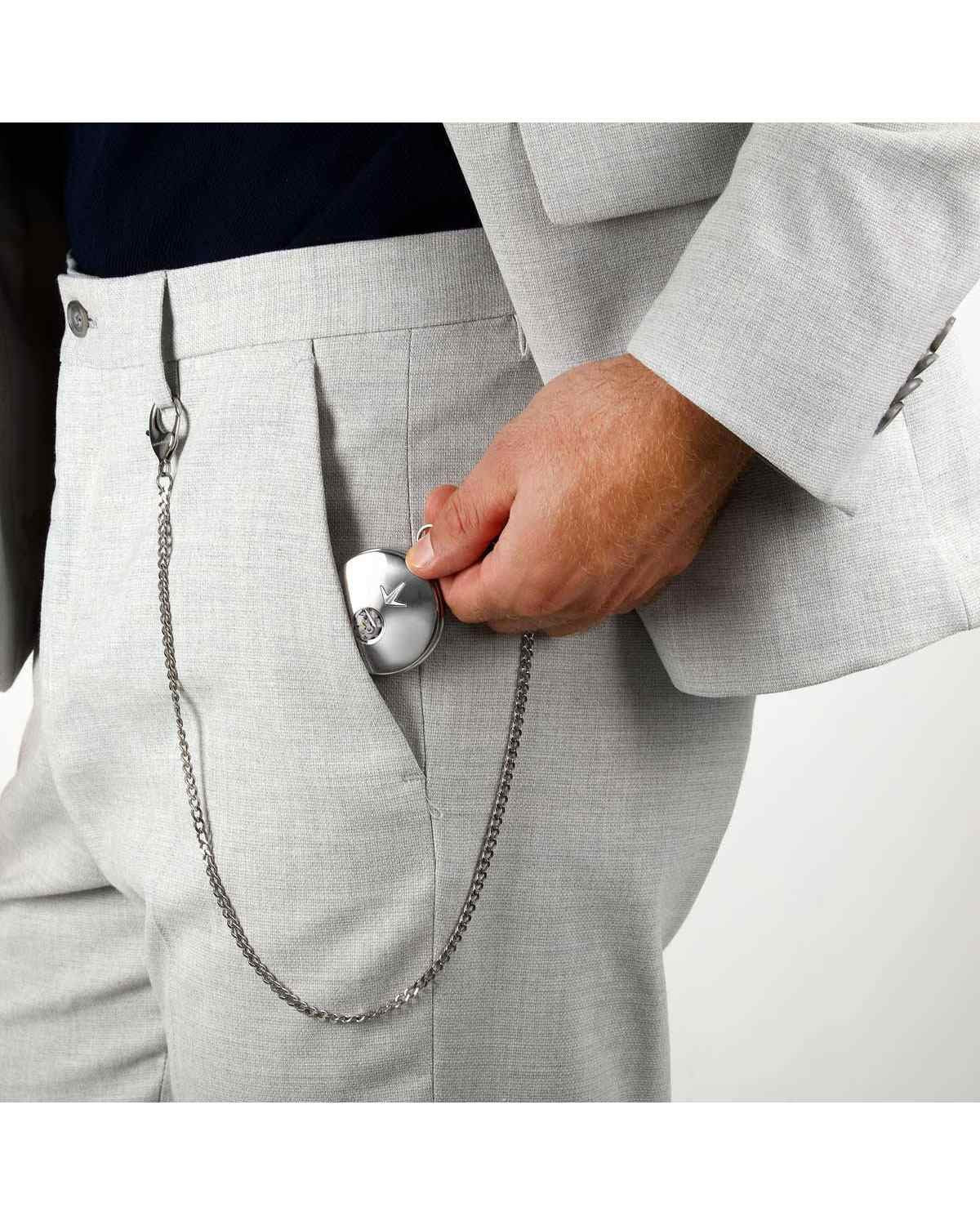 Ρολόι LUCIEN ROCHAT Heritage Automatic Stainless Steel Pocket Watch