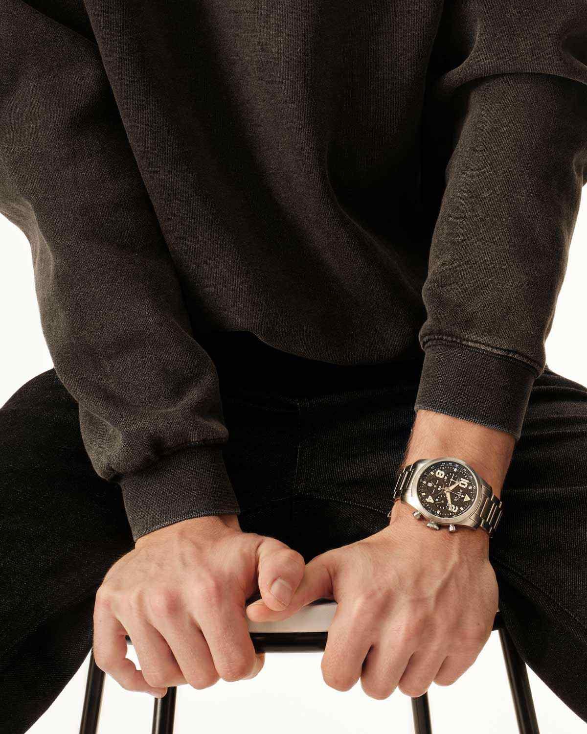 Ρολόι BREIL Tribe Recon Chronograph Silver Stainless Steel Bracelet