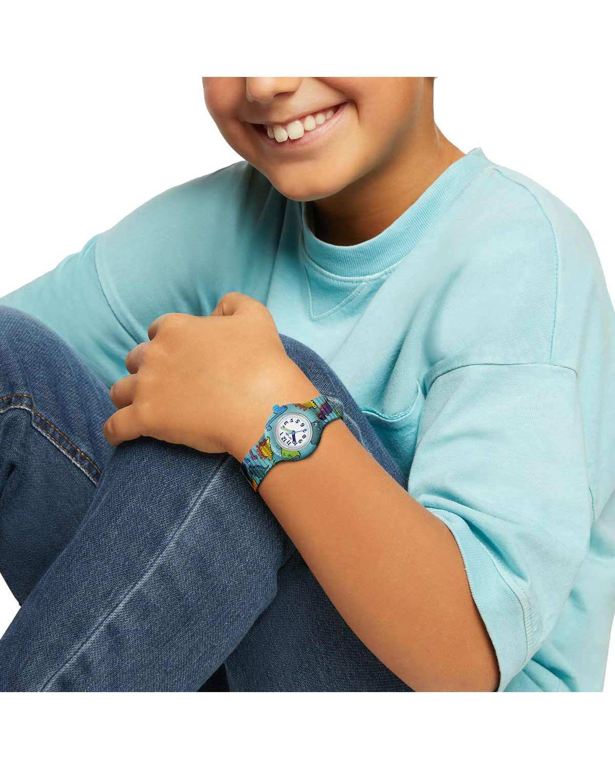 Παιδικό ρολόι HIP HOP Kids Fun Happy Dino Multicolor Combined Materials Strap