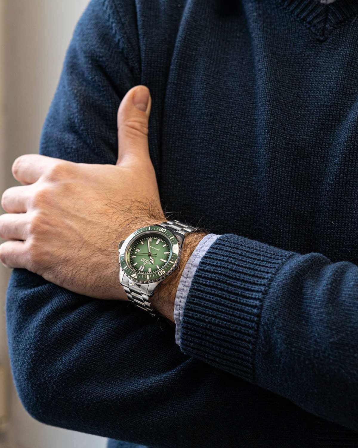 Ρολόι EDOX Neptunian Automatic Silver Stainless Steel Bracelet