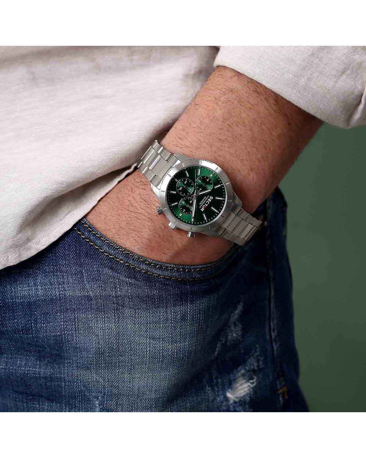 Ρολόι SECTOR 270 Chronograph Silver Stainless Steel Bracelet