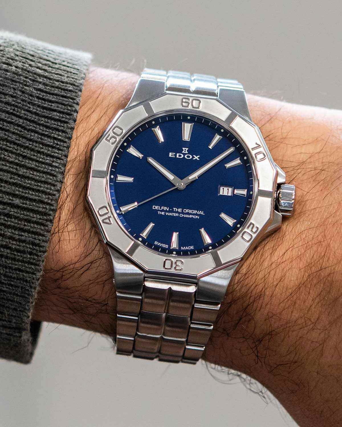 Ρολόι EDOX Delfin The Original Silver Stainless Steel Bracelet