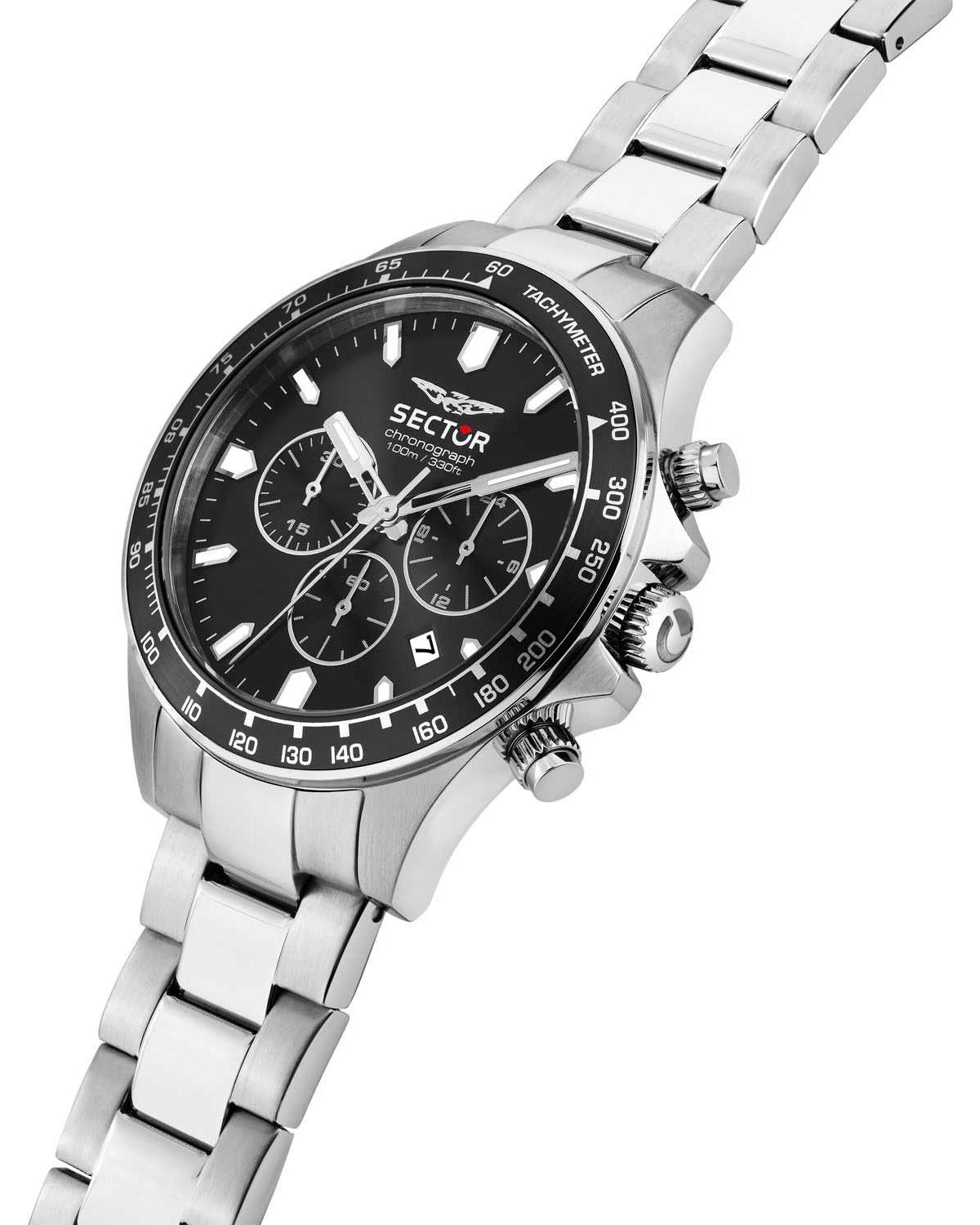 Ρολόι SECTOR 230 Chronograph Silver Stainless Steel Bracelet