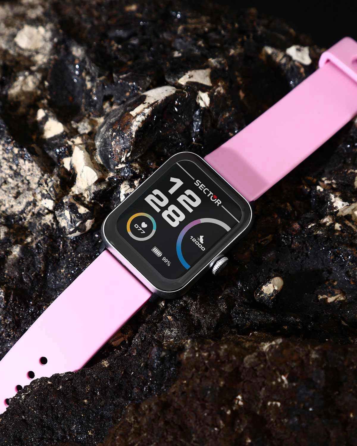 Ρολόι SECTOR S-08 Smartwatch Peonia Pink Silicone Strap