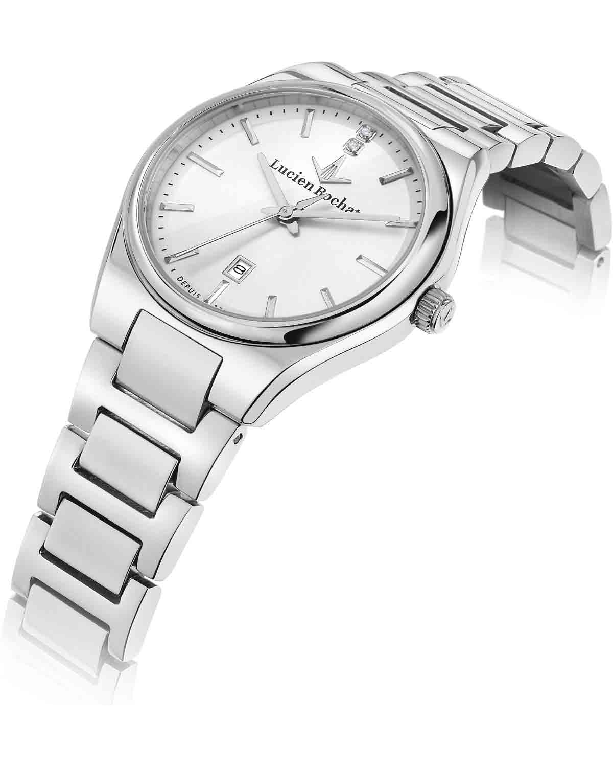 Ρολόι LUCIEN ROCHAT Avenue Diamonds Silver Stainless Steel Bracelet