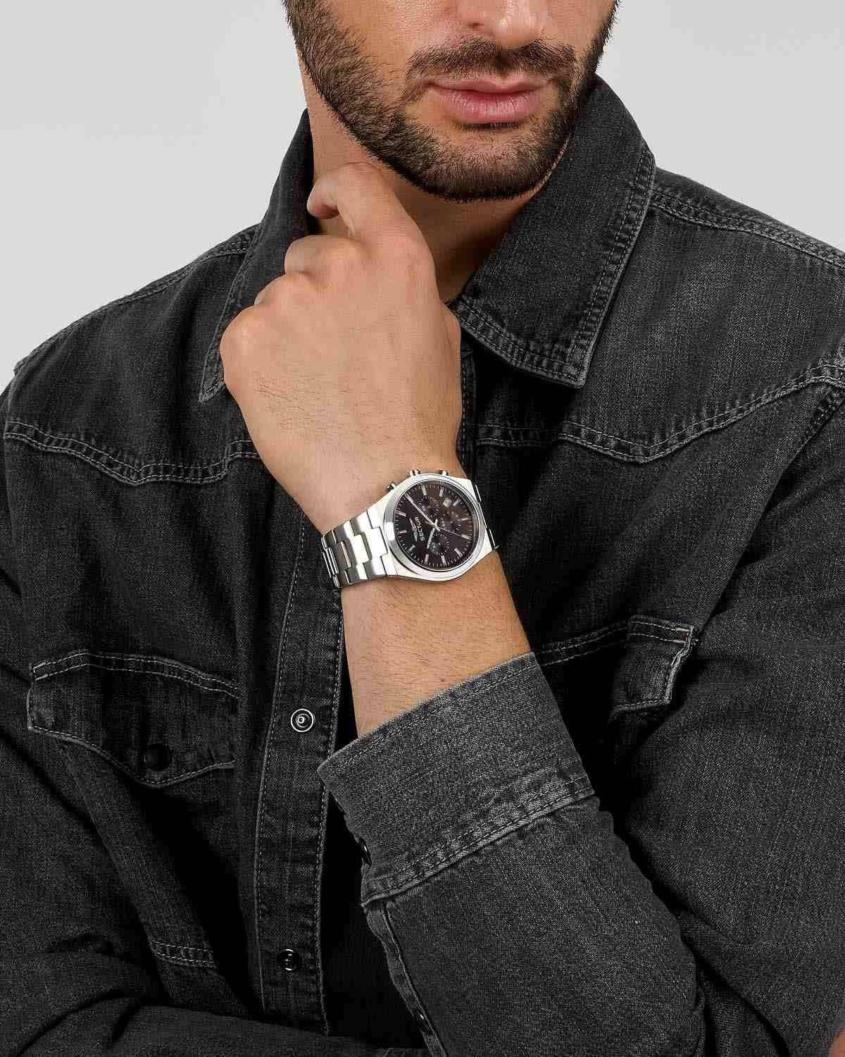 Ρολόι SECTOR C300 Chronograph Silver Stainless Steel Bracelet