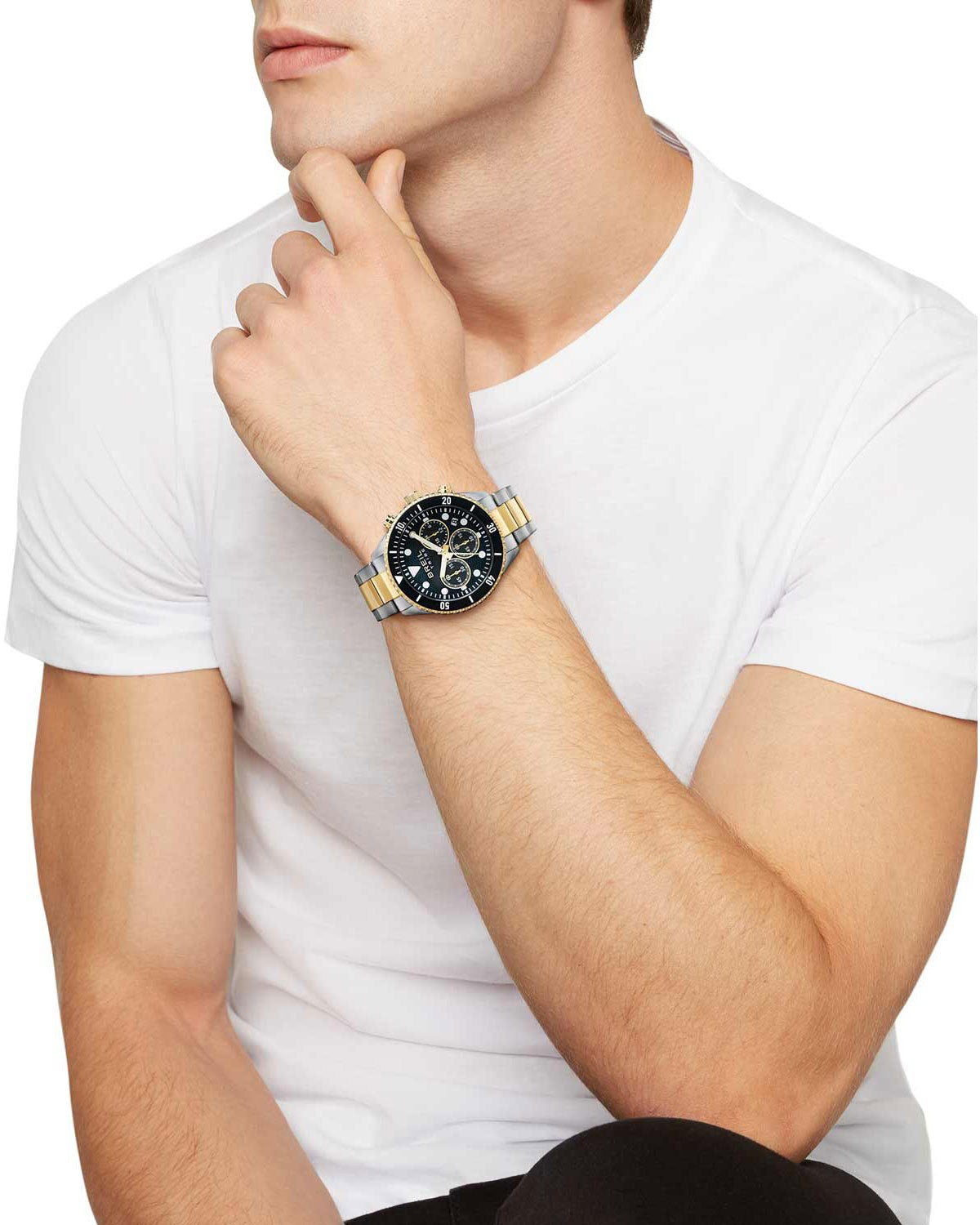 Ρολόι BREIL Tribe Overhand Chronograph Two Tone Stainless Steel Bracelet