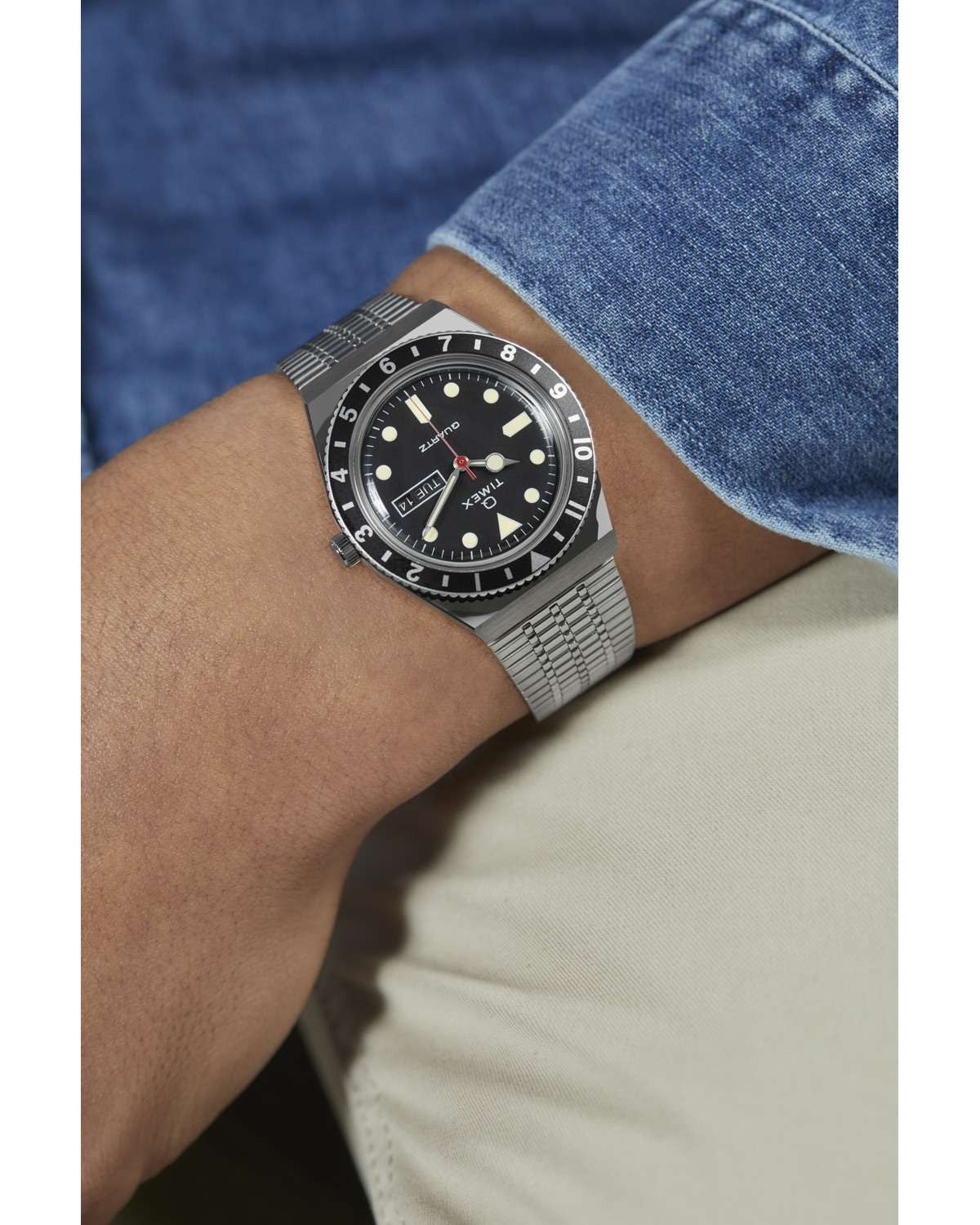 Ρολόι TIMEX Q Reissue Silver Stainless Steel Bracelet