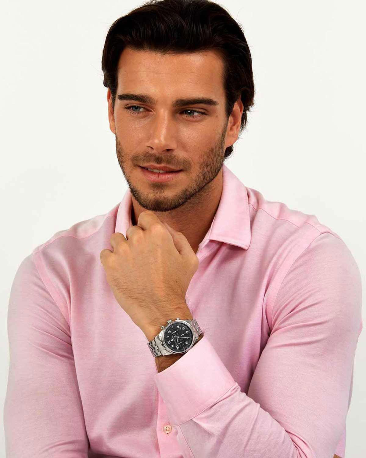 Ρολόι LUCIEN ROCHAT Montreux Chronograph Silver Stainless Steel Bracelet