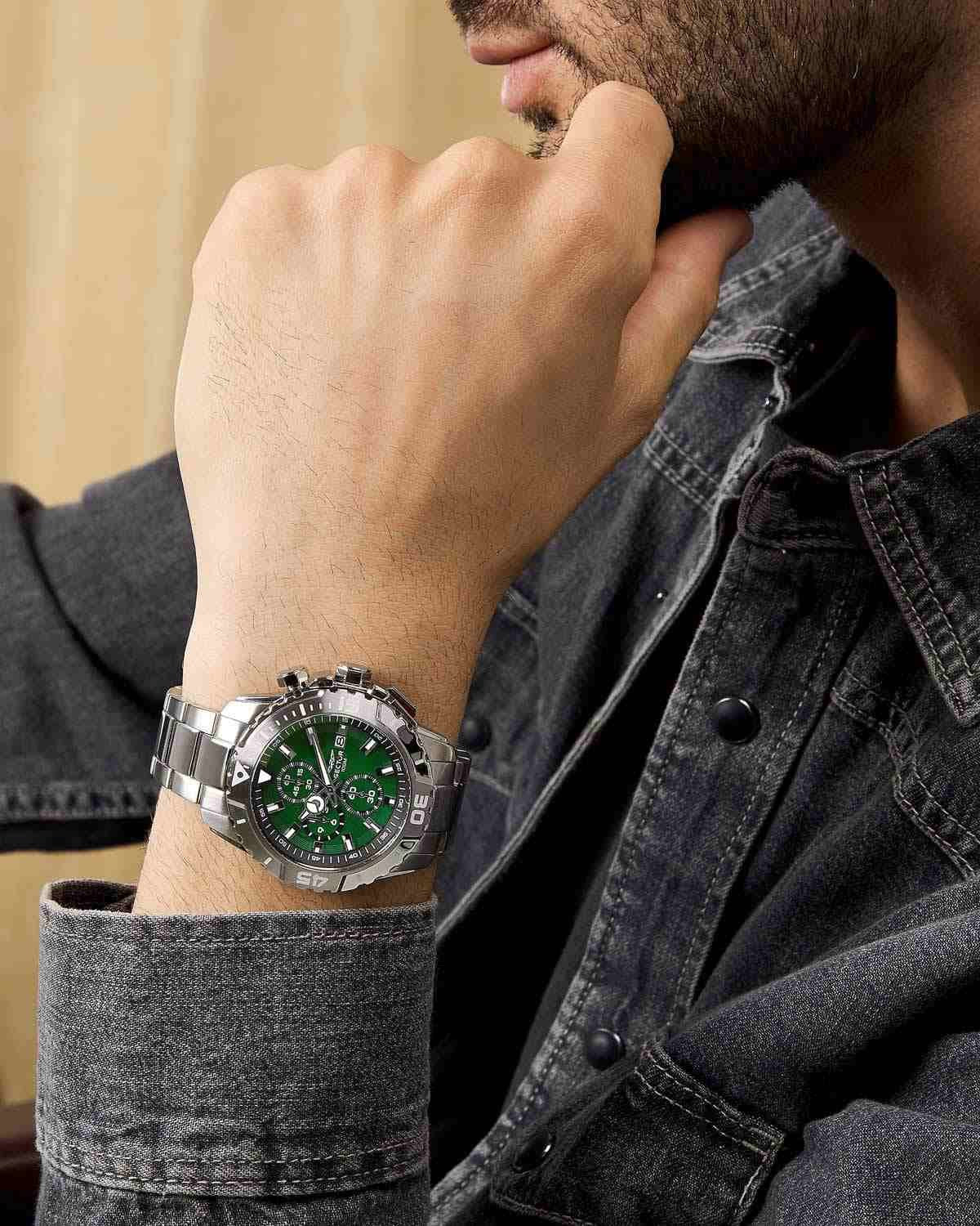 Ρολόι SECTOR Legend Chronograph Silver Stainless Steel Bracelet