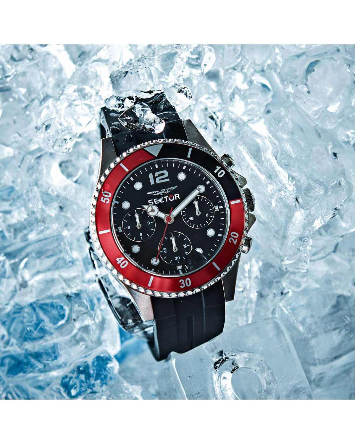 Ρολόι SECTOR 230 Chronograph Black Plastic Strap