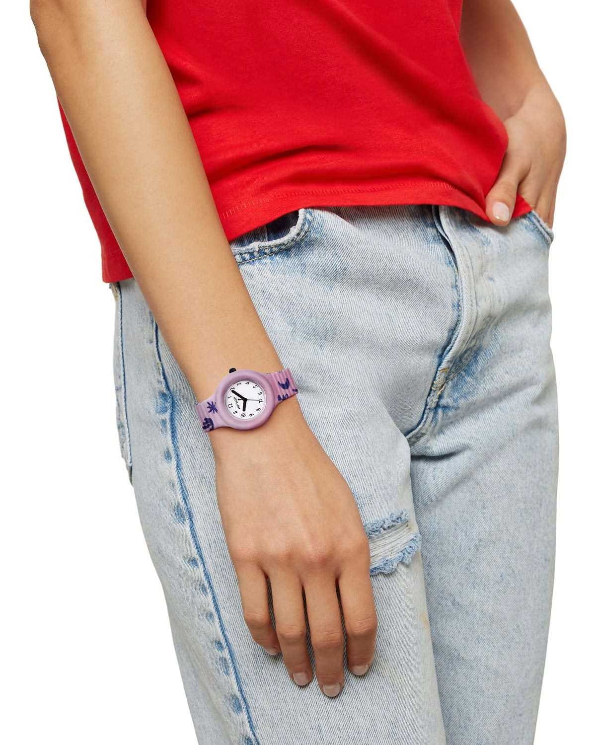 Ρολόι HIP HOP California Vibes Moonlight Purple Combined Materials Strap