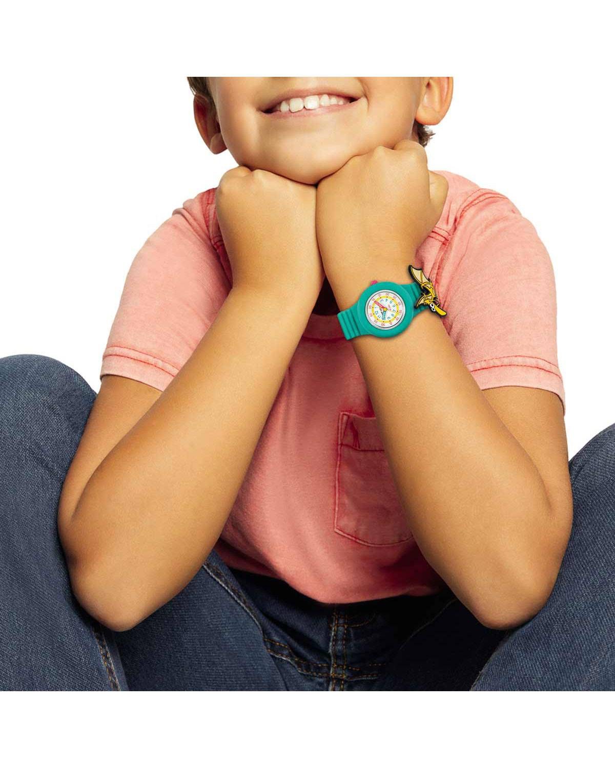Παιδικό ρολόι HIP HOP PinTastic! Dinoroar Green Silicone Strap