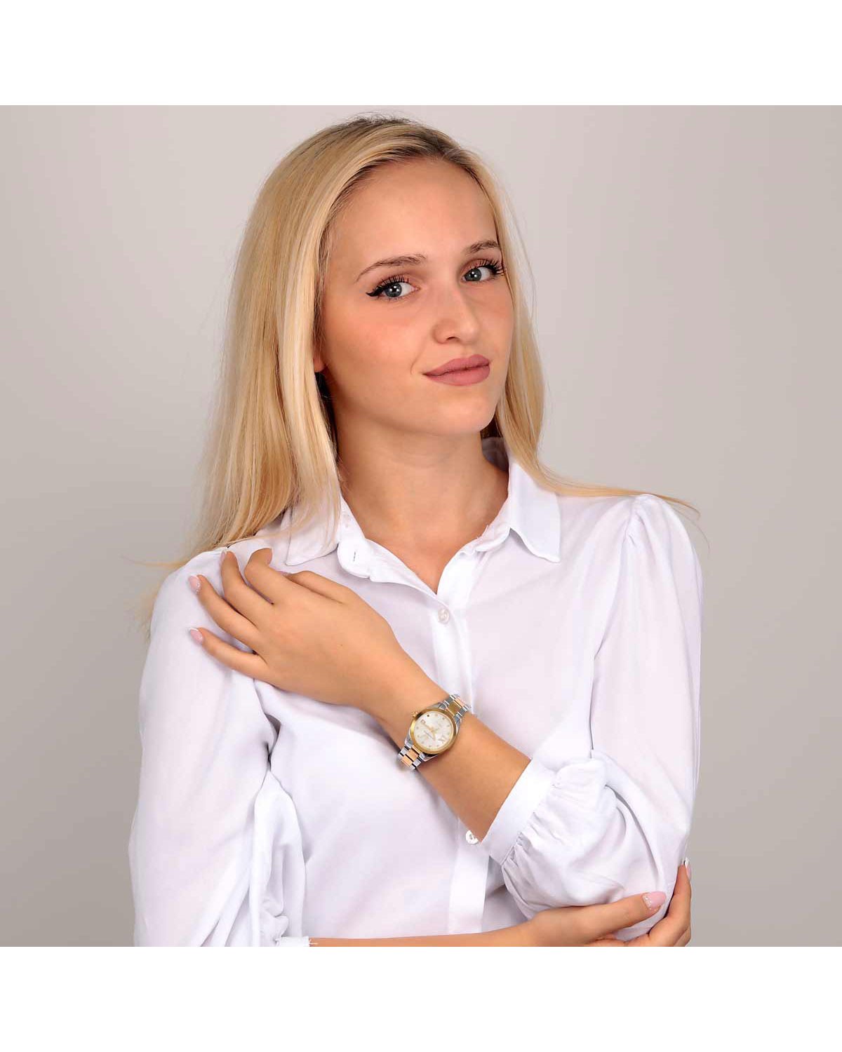 Ρολόι LUCIEN ROCHAT Madame Diamonds Two Tone Stainless Steel Bracelet