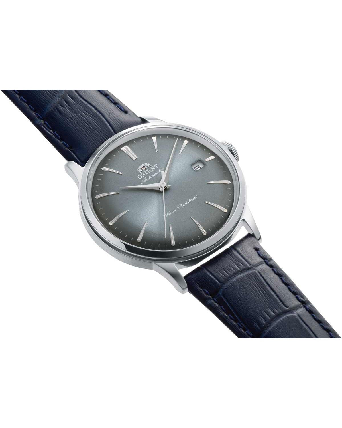 Ανδρικό ρολόι ORIENT Classic Bambino αυτόματο με μπλε δερμάτινο λουράκι