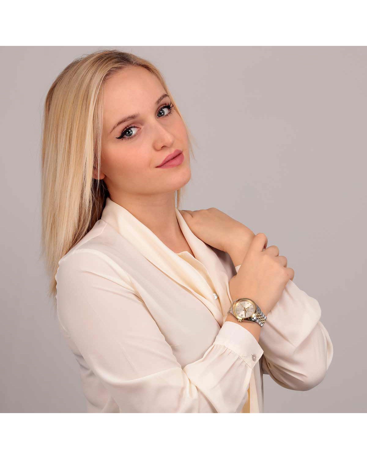 Ρολόι LUCIEN ROCHAT Madame Diamonds Two Tone Stainless Steel Bracelet