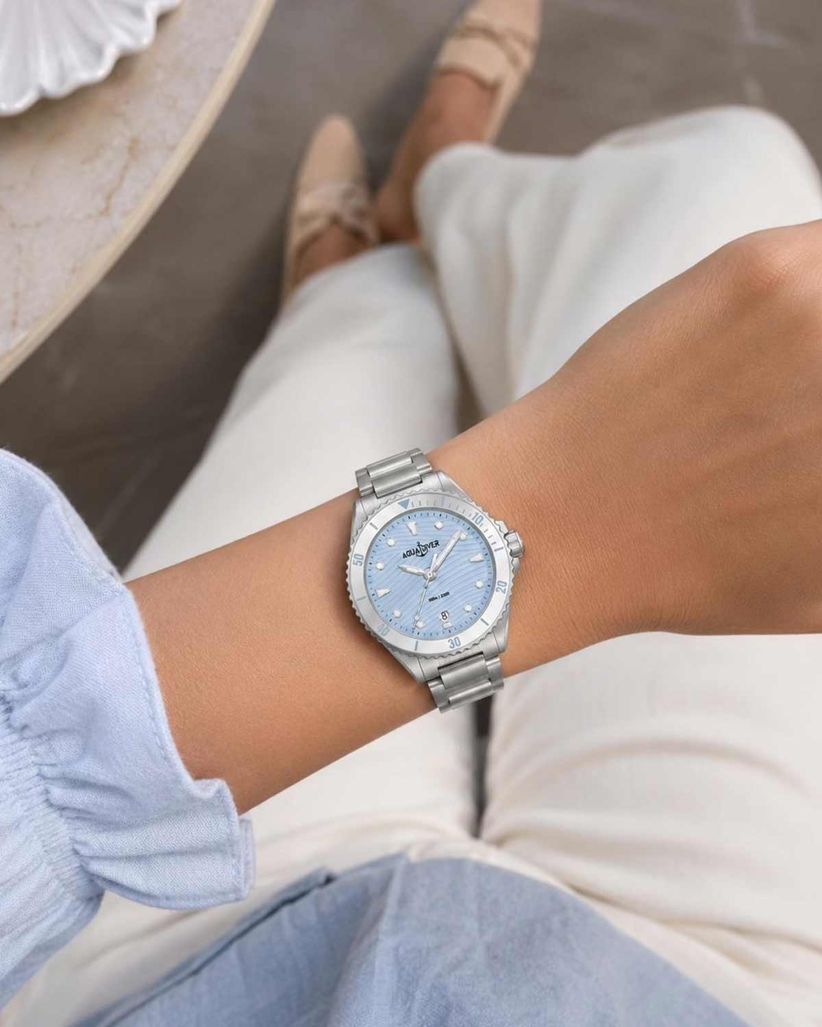 Ρολόι AQUADIVER Oceana Silver Stainless Steel Bracelet
