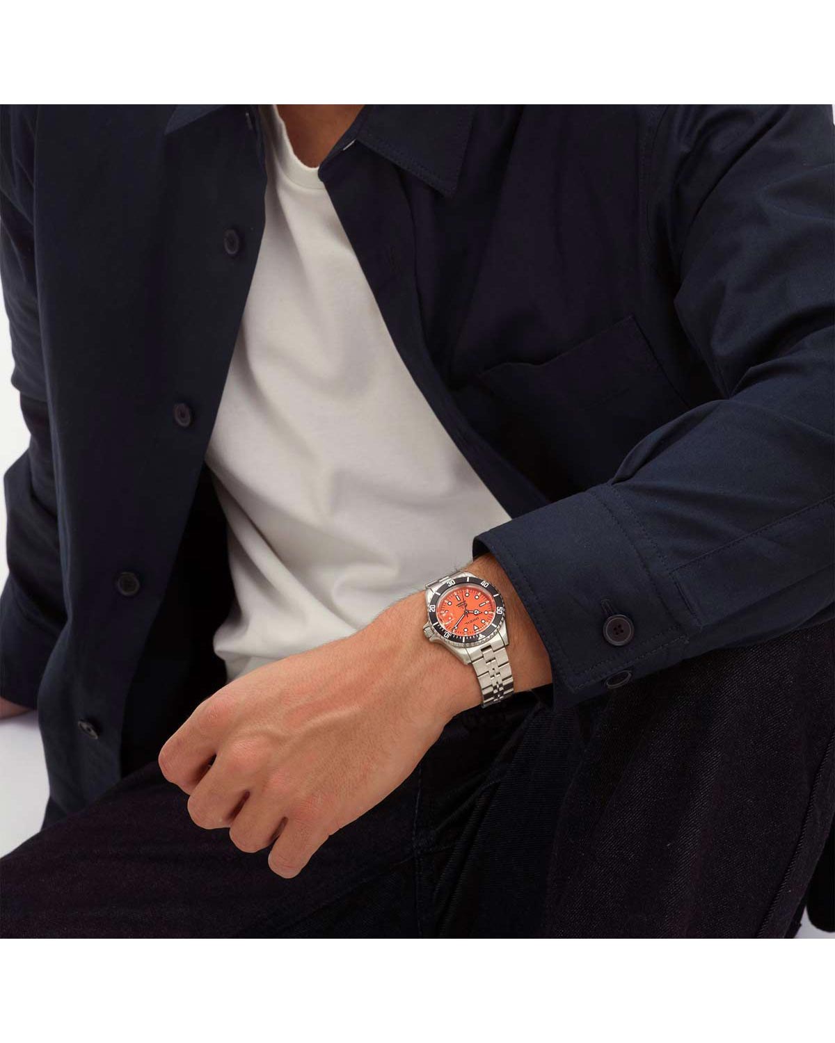 Ρολόι BREIL Manta Heritage Divers Silver Stainless Steel Bracelet
