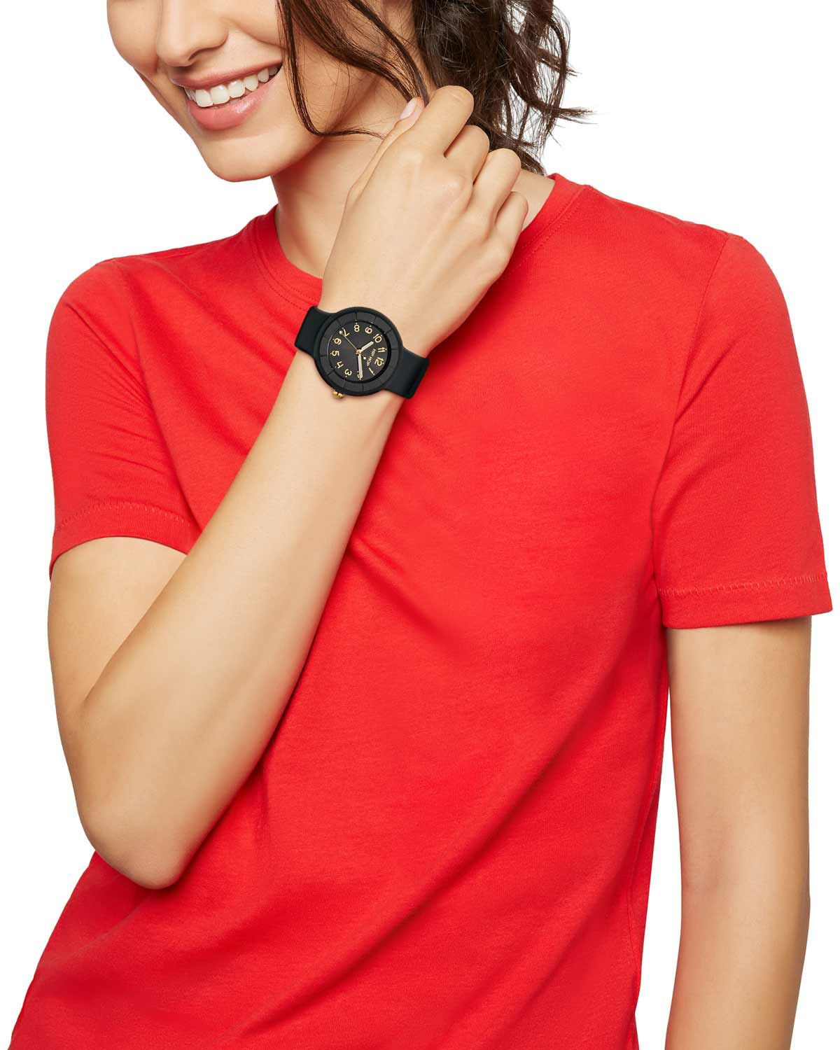 Ρολόι HIP HOP Hero.DOT Golden Night Black Silicone Strap