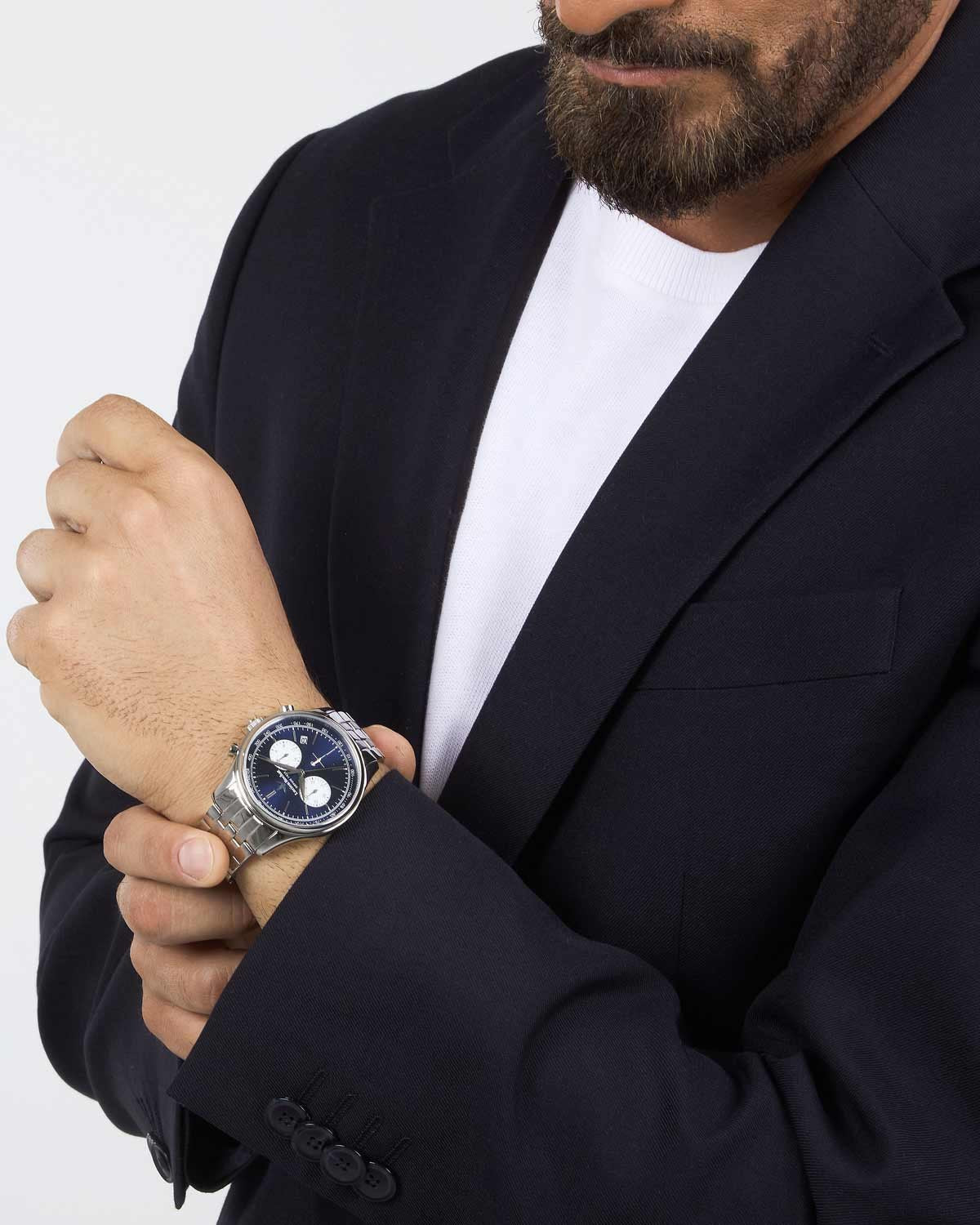 Ρολόι LUCIEN ROCHAT Montreux Chronograph Silver Stainless Steel Bracelet