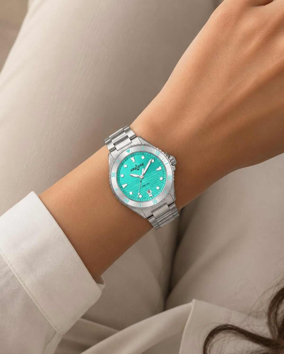 Ρολόι AQUADIVER Oceana Silver Stainless Steel Bracelet