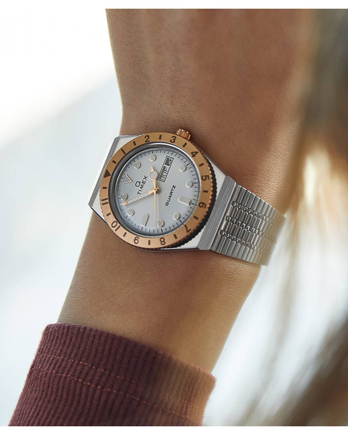 Ρολόι TIMEX Q Reissue Silver Stainless Streel Bracelet