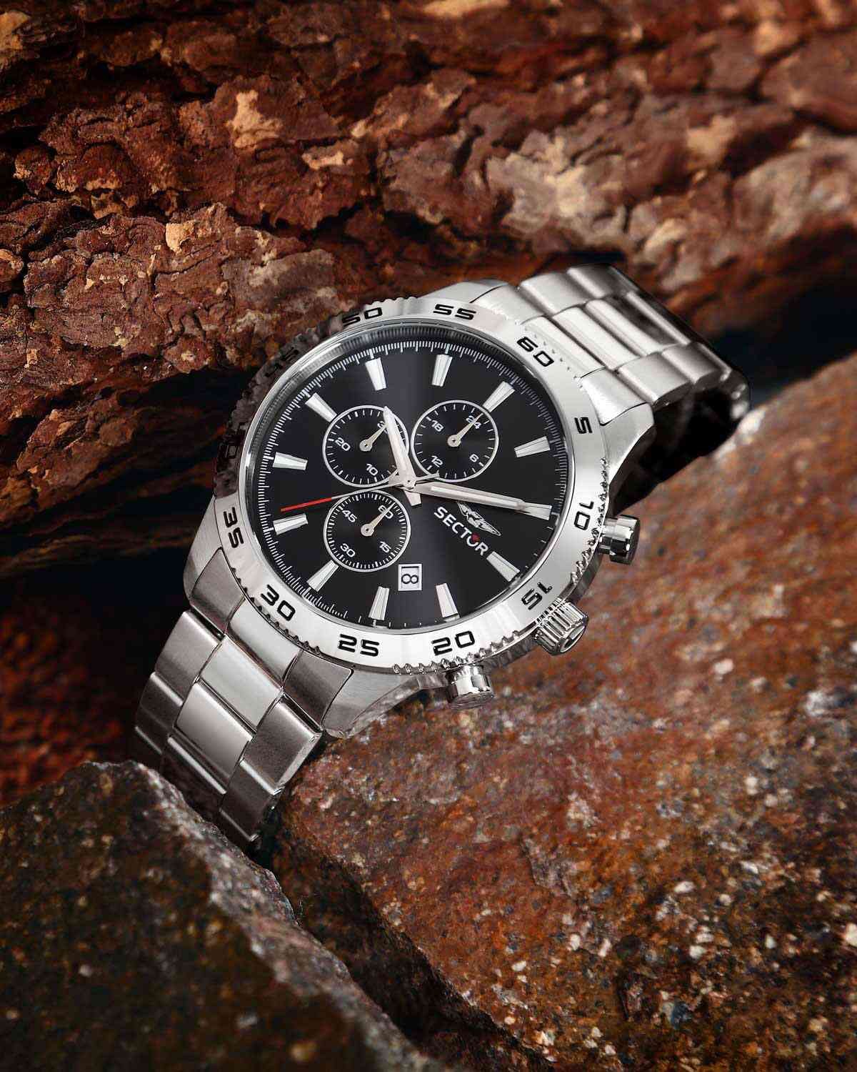 Ρολόι SECTOR 270 Chronograph Silver Stainless Steel Bracelet