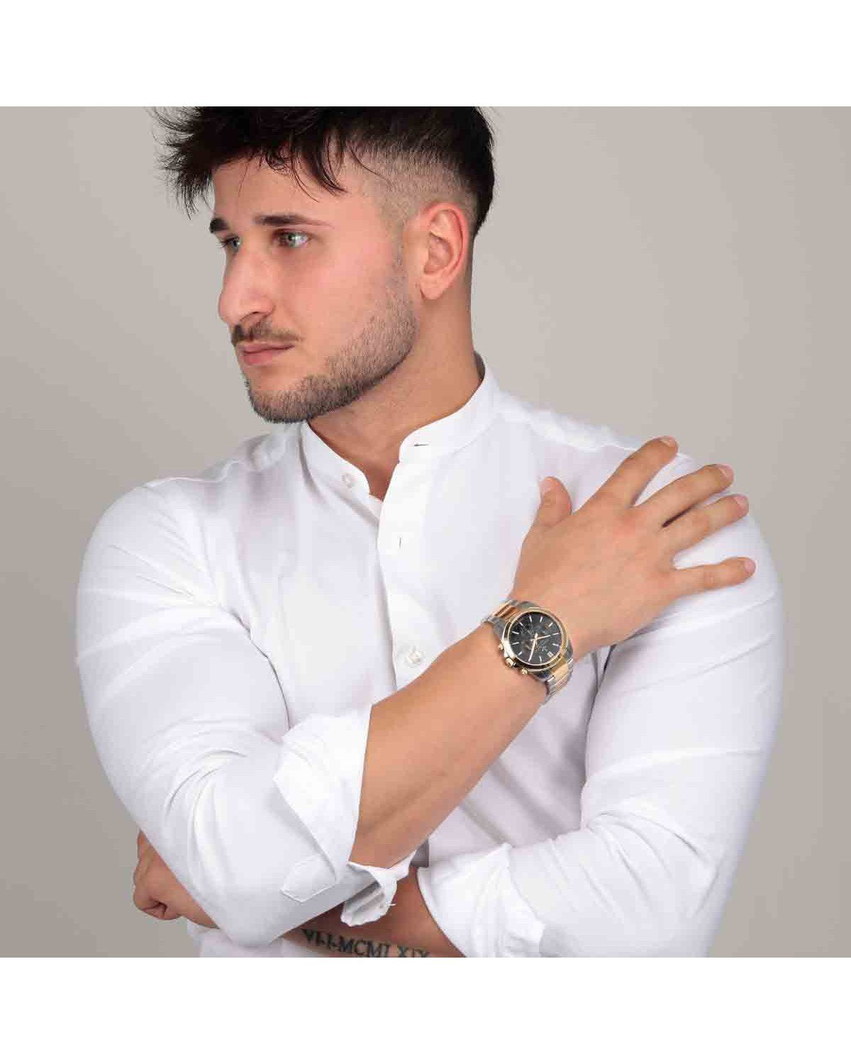 Ρολόι LUCIEN ROCHAT Leman Chronograph Two Tone Stainless Steel Bracelet
